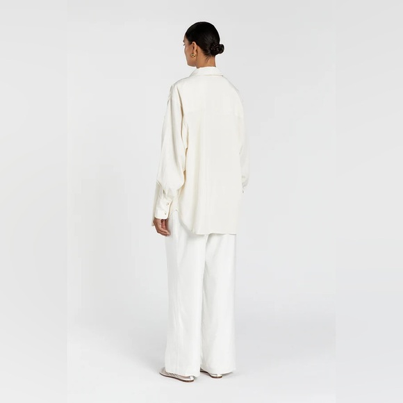 Dissh Akasha Tencel Buttermilk Button Shirt - Picture 3 of 6